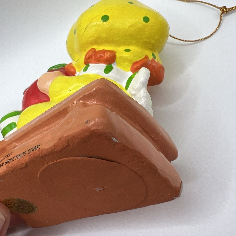 1981 Strawberry Shortcake Apple Dumplin American Greetings Paper Mache Ornament - Picture 7 of 10